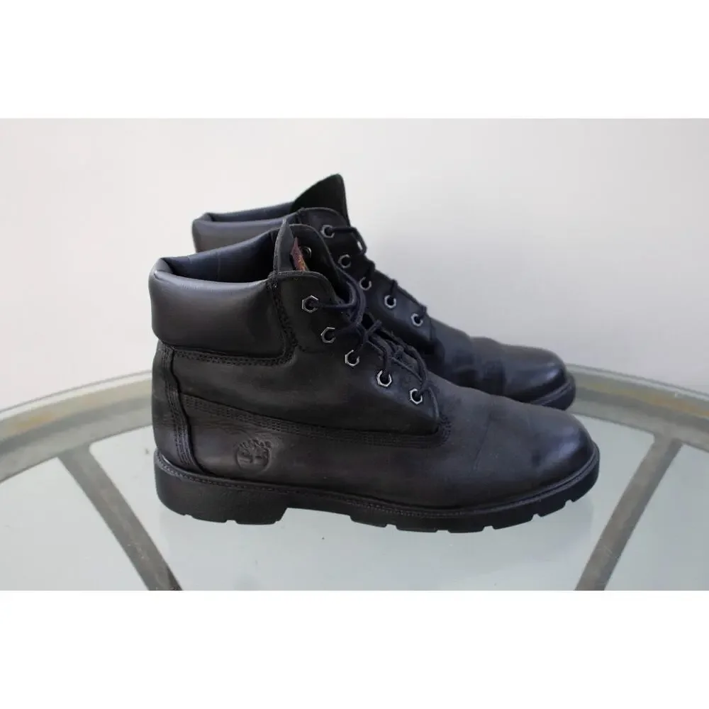 Timberland Junior 6-Inch Premium Waterproof Boot Black Leather‎ 10910 Big Boy 7